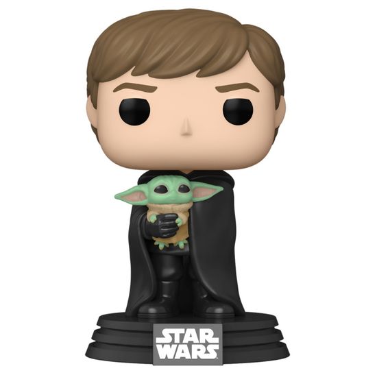 Фигурка Funko POP! Bobble Star Wars Mandalorian Luke Skywalker with Grogu 58290