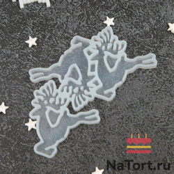 Силиконовая форма для леденцов «Олень 3 в 1»