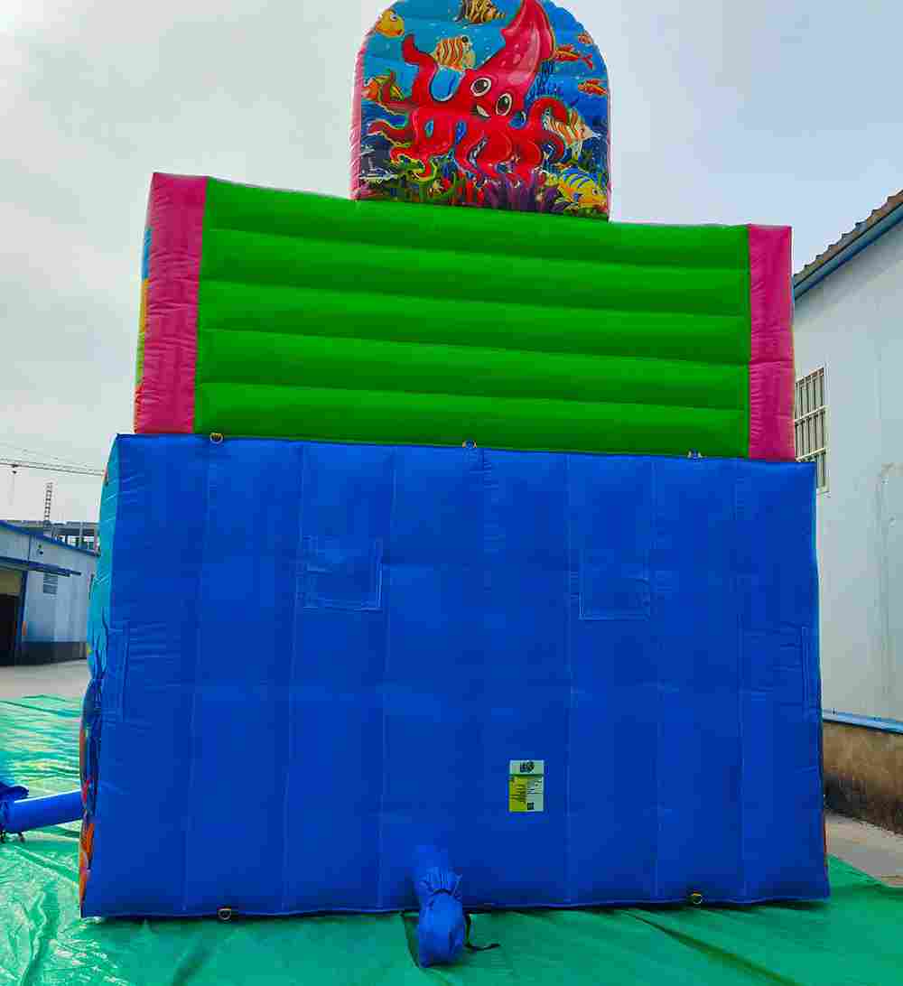 Коммерческий надувной батут-горка «Приключения рыбки 2» 7*4*5.5 м