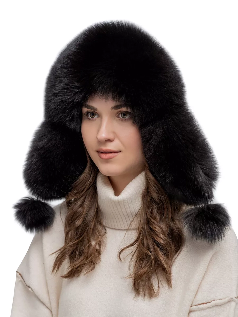 Шапка ушанка зимняя меховая