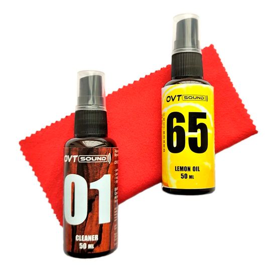 Комплект для ухода за накладкой: масло, очиститель, салфетка, OVTSound OVTSound-oil.and.cl.50ml