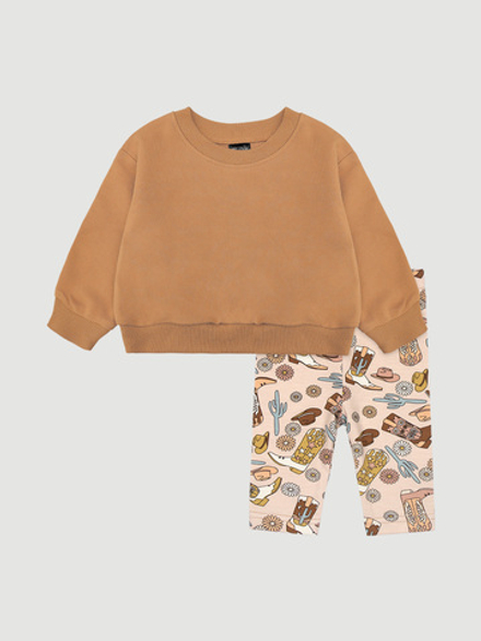 Комплект Mjölk Свитшот Camel/Легинсы Boho Boots