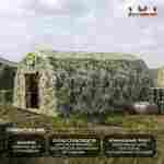 Модуль пневмокаркасный военный «Зелёный щит» 8,5×2,8×2,5 м из ПВХ, казарма