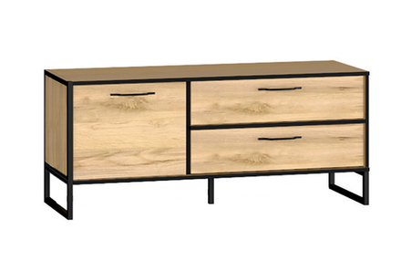 Тумба ТВ Ивару Виртон-1,  Дуб крафт золотой