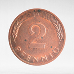Germany, 2 Pfennigs, 1977, (Munich Mint - "D"), VF
