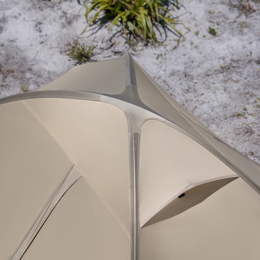 Палатка Naturehike Jiling PRO 1-местная, алюминиевый каркас, сверхлегкая, светло-коричневая