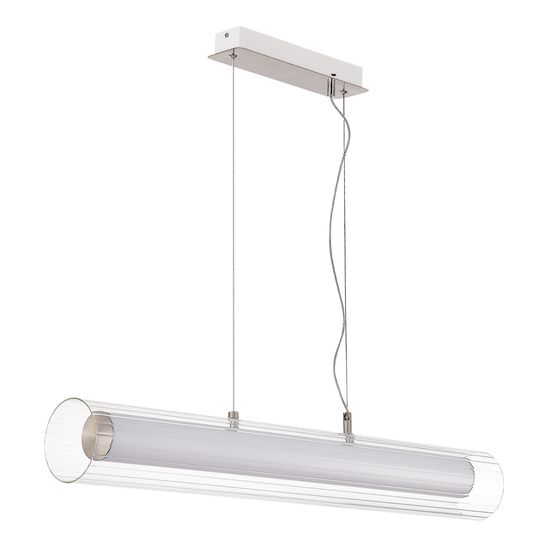 SL2010.103.01 Светильник подвесной ST-Luce Никель/Белый, Прозрачный LED 1*33W 3000K/4000K ENFYS