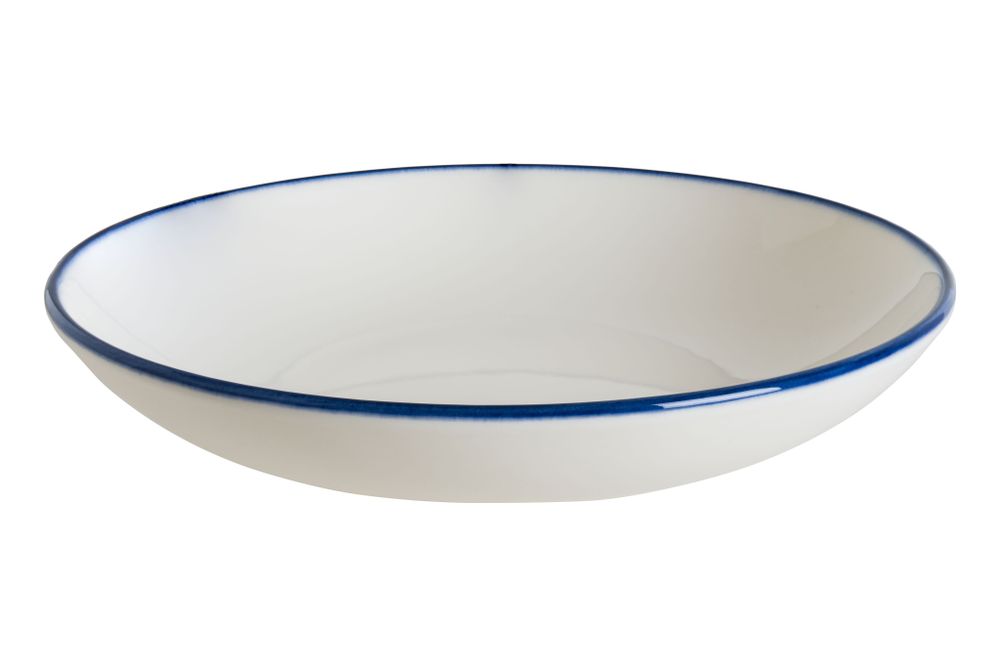 Тарелка d=230 мм. глубокая 1000 мл. Линеа Синий, форма Банкет Bonna /1/6/558/