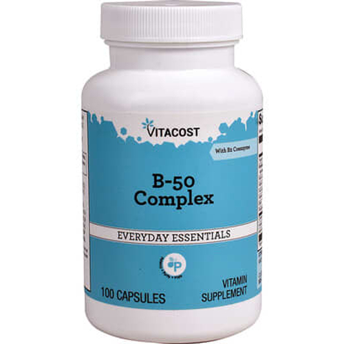 Vitacost, Vitamin B-50 Complex, 100 Capsules