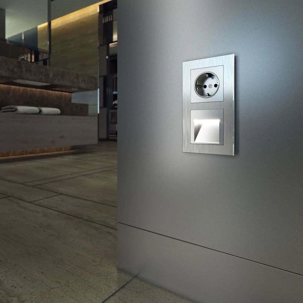 Рамка на 2 поста (алюминий) WL11-Frame-02