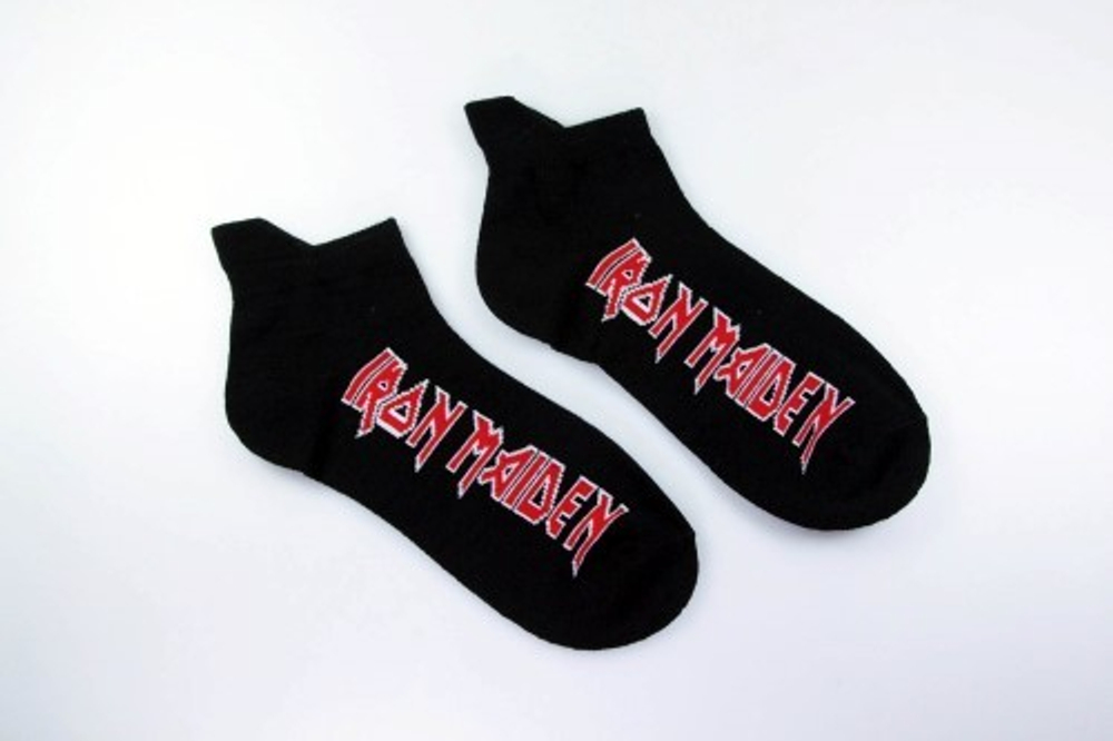 Носки Iron Maiden чёрные, короткие