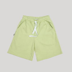 Wide Shorts LOGO White Jade