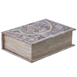 GAEM Шкатулка-книга с замком, L16 W7 H22 см