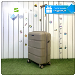 Маленький чемодан Mironpan 95, Бежевый, S с расширителем