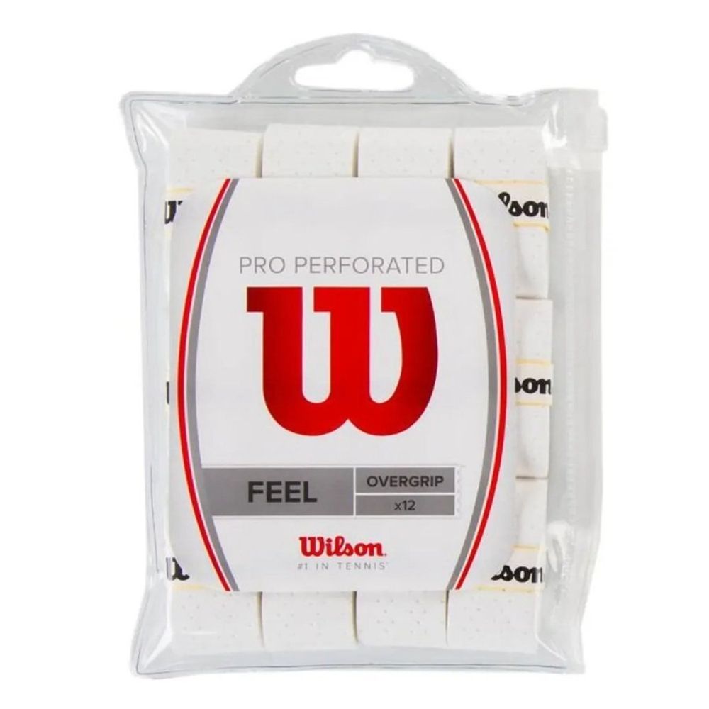 Аксессуары для тенниса Намотка овергрип WILSON PRO OVERGRIP PERFORATED 12 PK .