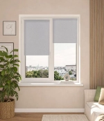 Рулонные шторы из ткани "Филта" - цвет "Серый"