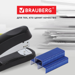 Скобы для степлера цветные №24/6 1000 штук BRAUBERG "EXTRA" до 30 листов (40 штук в упаковке)