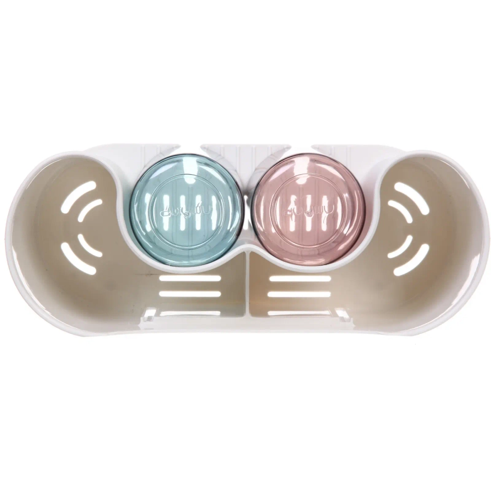 Подставка для умывальных принадлежностей «Универсальная» 2 стакана 6293