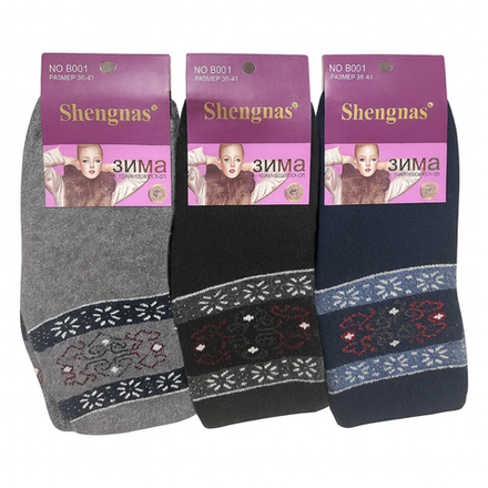 Носки женские теплые зима Shengnas 36-41