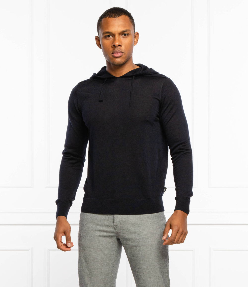 Хлопковый свитер Emporio Armani - темно-синий(8N1MUW 1MJWZ)
