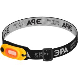 Фонарь налобный светодиодный ЭРА Рабочие Практик GA-801 аккумуляторный яркий мощный 4 режима жёлто-черный | Налобные фонари