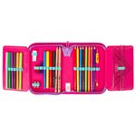 Пенал TIGER FAMILY с наполнением, 1 отделение, 2 откидные планки, 31 предмет, "Rainbow Sorbet", 20х14х4 см, 228947, TGRW-011C1