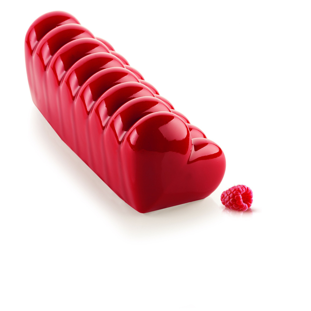 Форма силиконовая Bûche coeur (Полено " Сердце"), Silikomart, Италия
