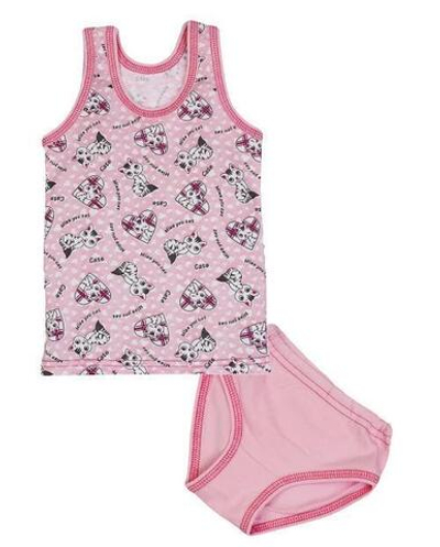 Комплекты для девочек "Miss you cat" (Мультиколор,104-110 см арт AS255