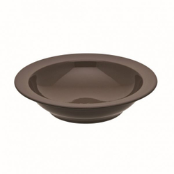 Тарелка суповая 20см Guy Degrenne Bahia Brown Basalt коричневая