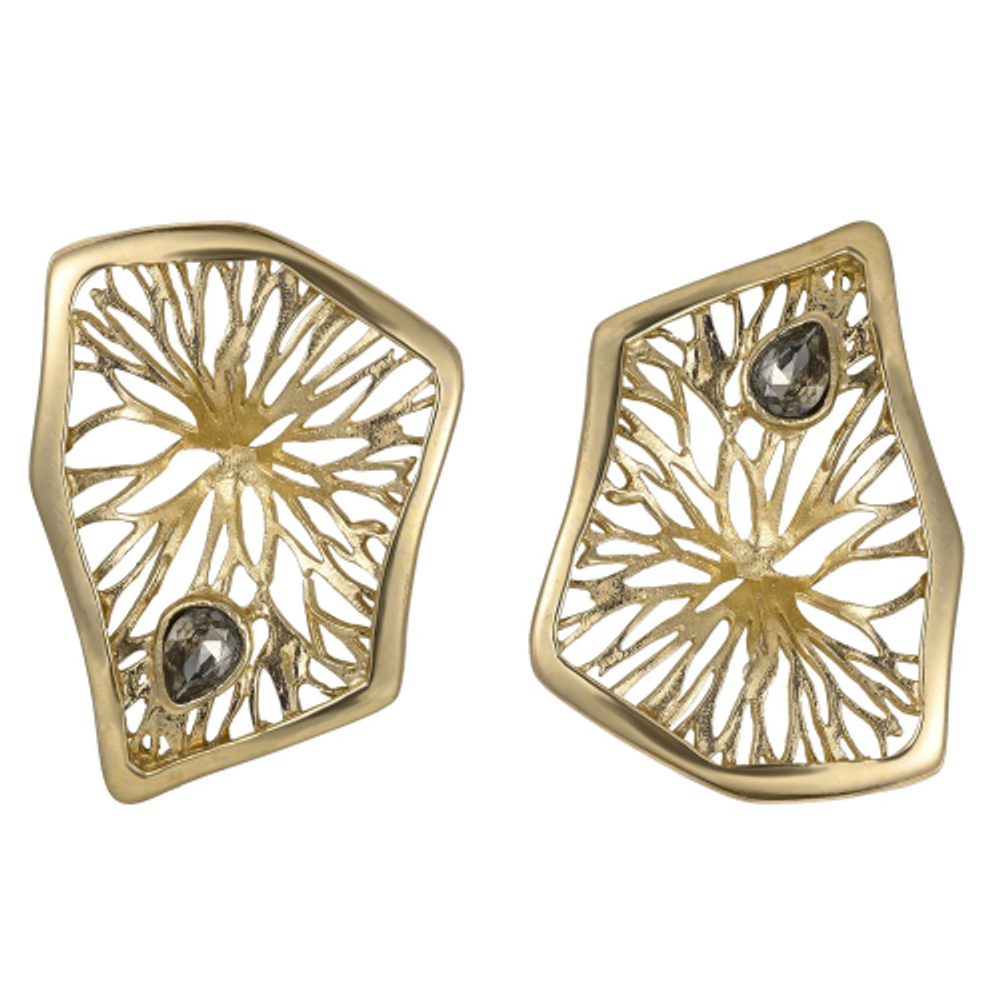 Серьги лист