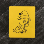 Бык №24 в шарфе и шапочке