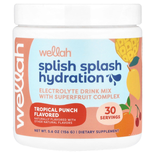 Wellah, Splish Splash Hydration, тропический пунш, 156 г (5,6 унции)