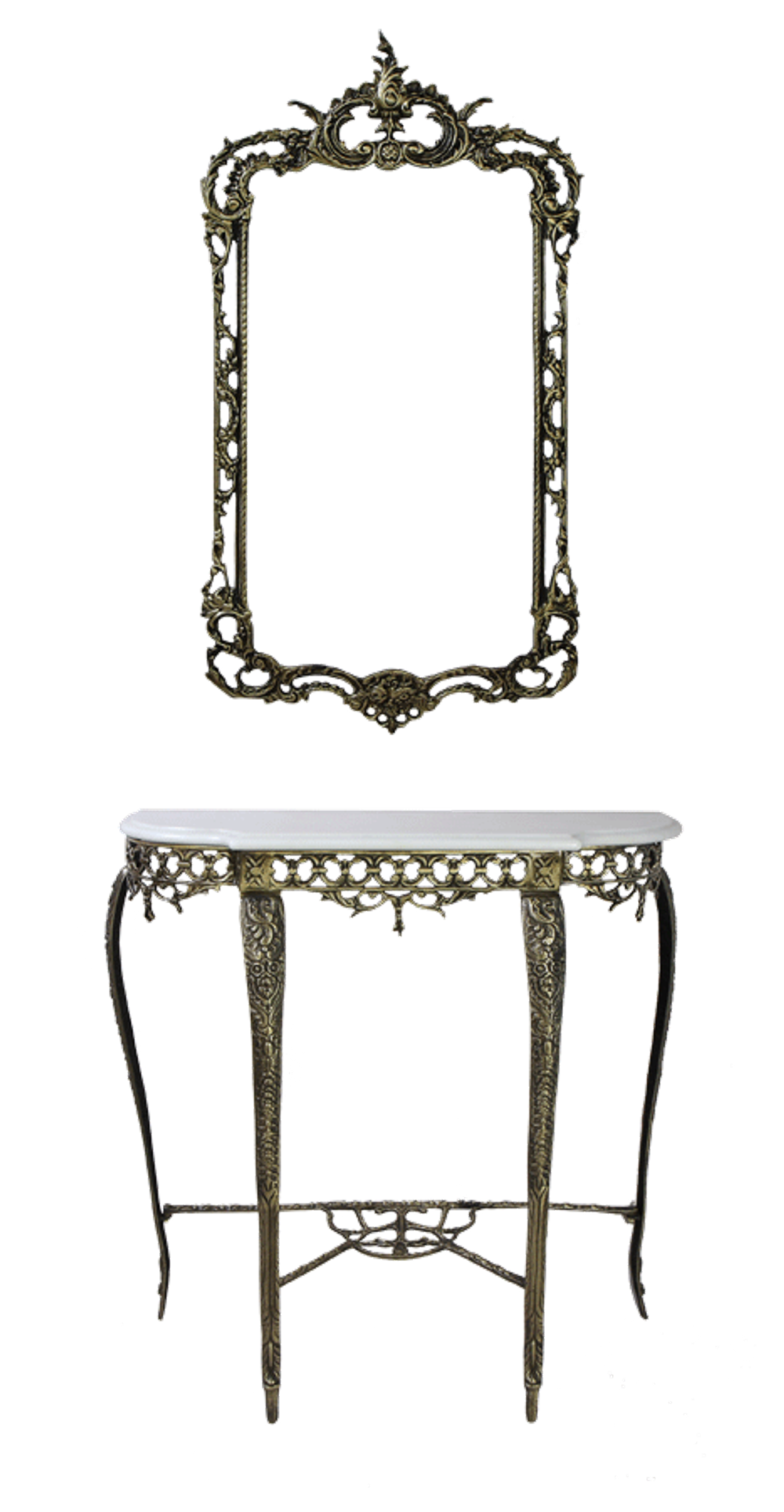 Bello De Bronze Зеркало в бронзовой оправе Рэтта