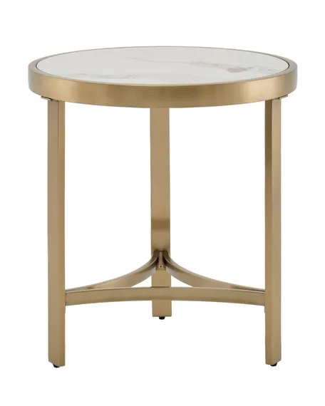 Журнальный столик Адриана 50*50 см светлая керамика