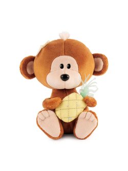 Мягкая игрушка Обезьянка Отиша с ананасом 15 см