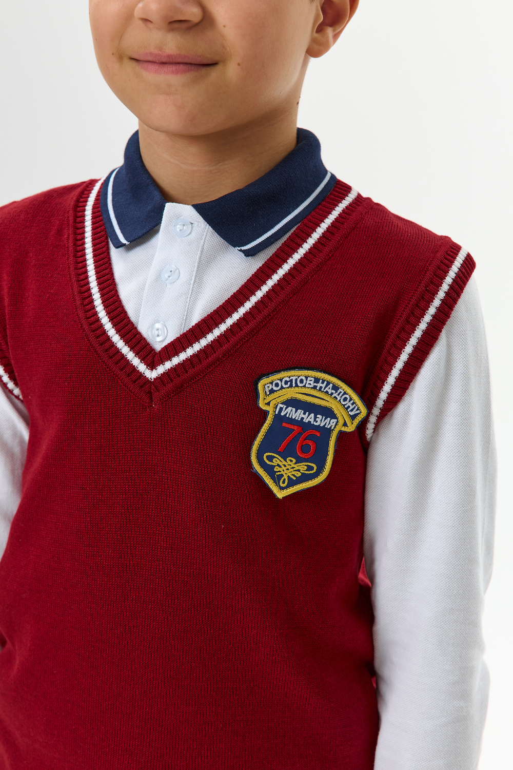 Жилет школьный вязаный (с липучкой)