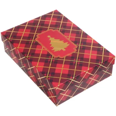 Коробка подарочная «Шотладская елка» 29*21*8 см