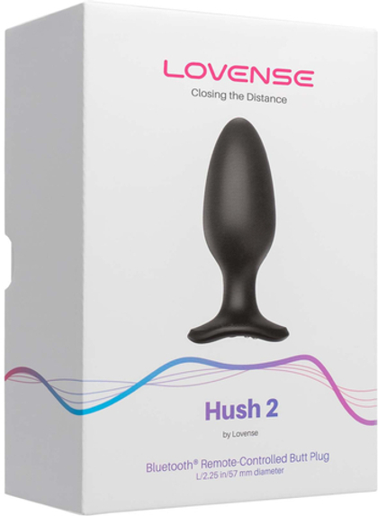 LOVENSE Hush 2 - Анальная пробка, (5,7 см.)
