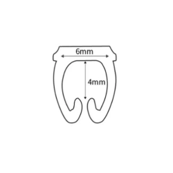 Маркеры кабельные, клипса с маркировкой от 0 до 9, для кабеля 4 - 6 мм, набор 100шт.