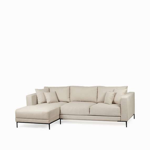 Раскладной диван Newton левосторонний светло-серый