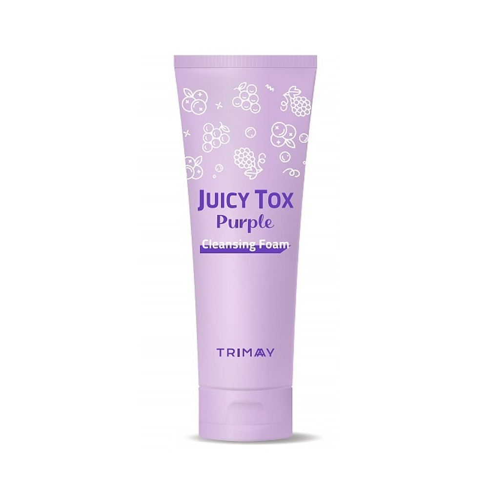 Trimay Juicy Tox Purple Cleansing Foam антиоксидантная пенка на основе фиолетового комплекса экстрактов фруктов