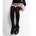 Колготки "Мелкие сердечки" 40 den, чёрный, 10-12 лет 9518828, 1 шт.