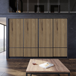 Дверь-купе ARISTO С, ЛДСП EGGER, профиль черный матовый 3