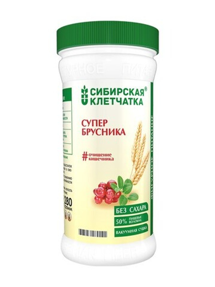 Супербрусника, Клетчатка Сибирская, 280 г