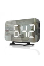 Часы зеркальные LED MIRROR DS-3625L белое свечение