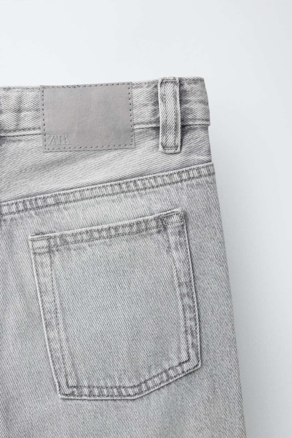ZARA ДЖИНСЫ FLARE С БАХРОМОЙ, СЕРЫЙ
