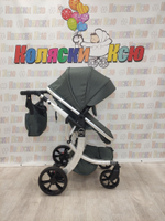 Коляска трансформер Farfello Aimile Original New Silver темно-серый