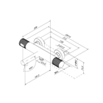 Смеситель для ванны термостат IDDIS DUNSB02i74WA "Duna" без душ. аксессуаров, ХРОМ