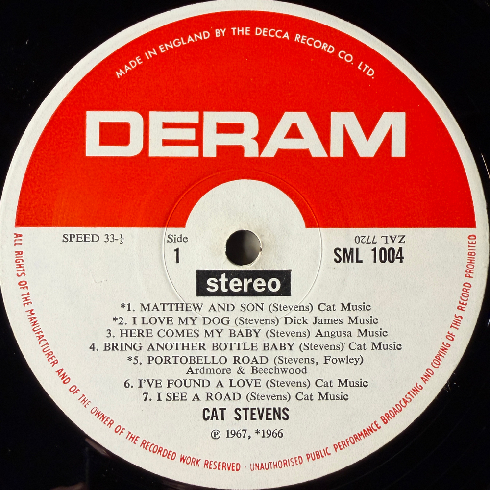 Cat Stevens ‎– Matthew & Son (Англия 1967г.) Т