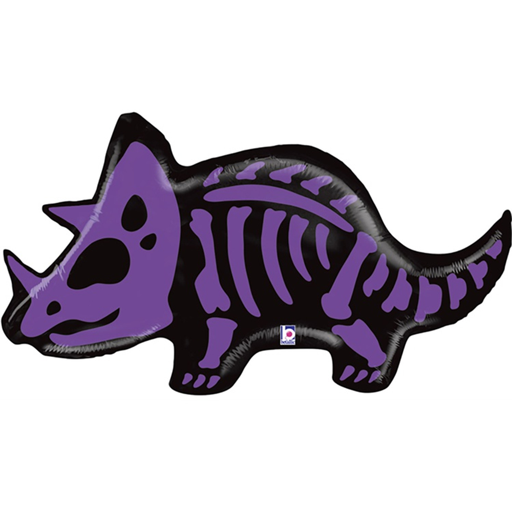 Шар Фольгированный Динозавр Трицератопс (Фиолетовый)